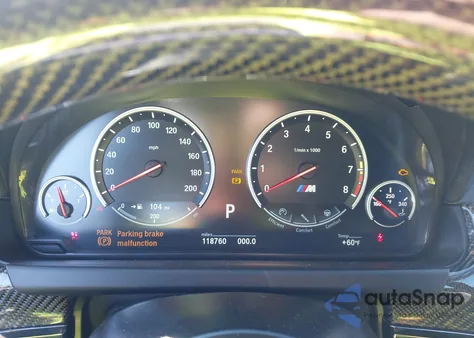 2016 BMW M6 Gran Coupe z USA, uszkodzony, nr VIN WBS6E9C53GG437220